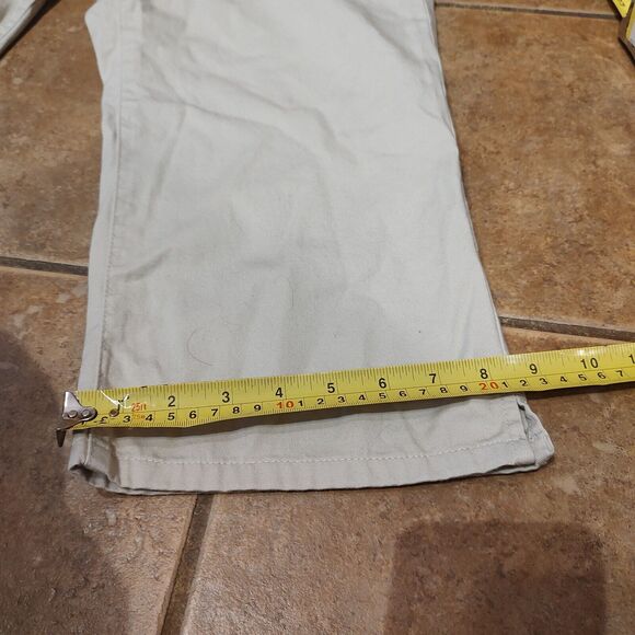 Lauren Ralph Lauren Women's Cropped Jeans High Rise Flat Front Ivory Size 12 - Picture 7 of 9